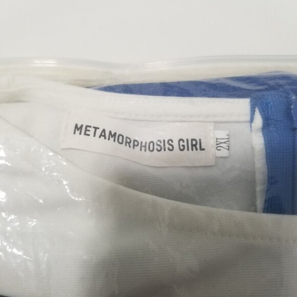 NEW METAMORPHOSIS GIRL plus size dress patchwork ruffle hem women office dress S - Picture 8 of 9